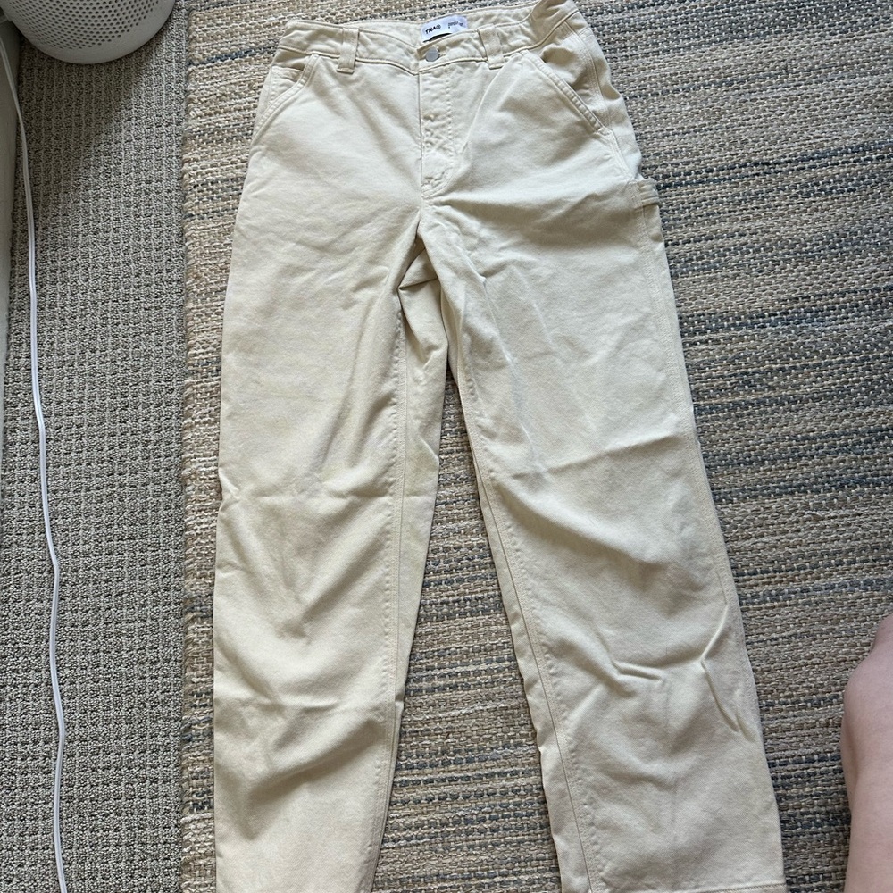 Aritzia white cargo jeans